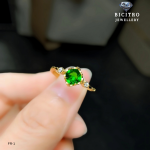 Light Green Crystal Ring
